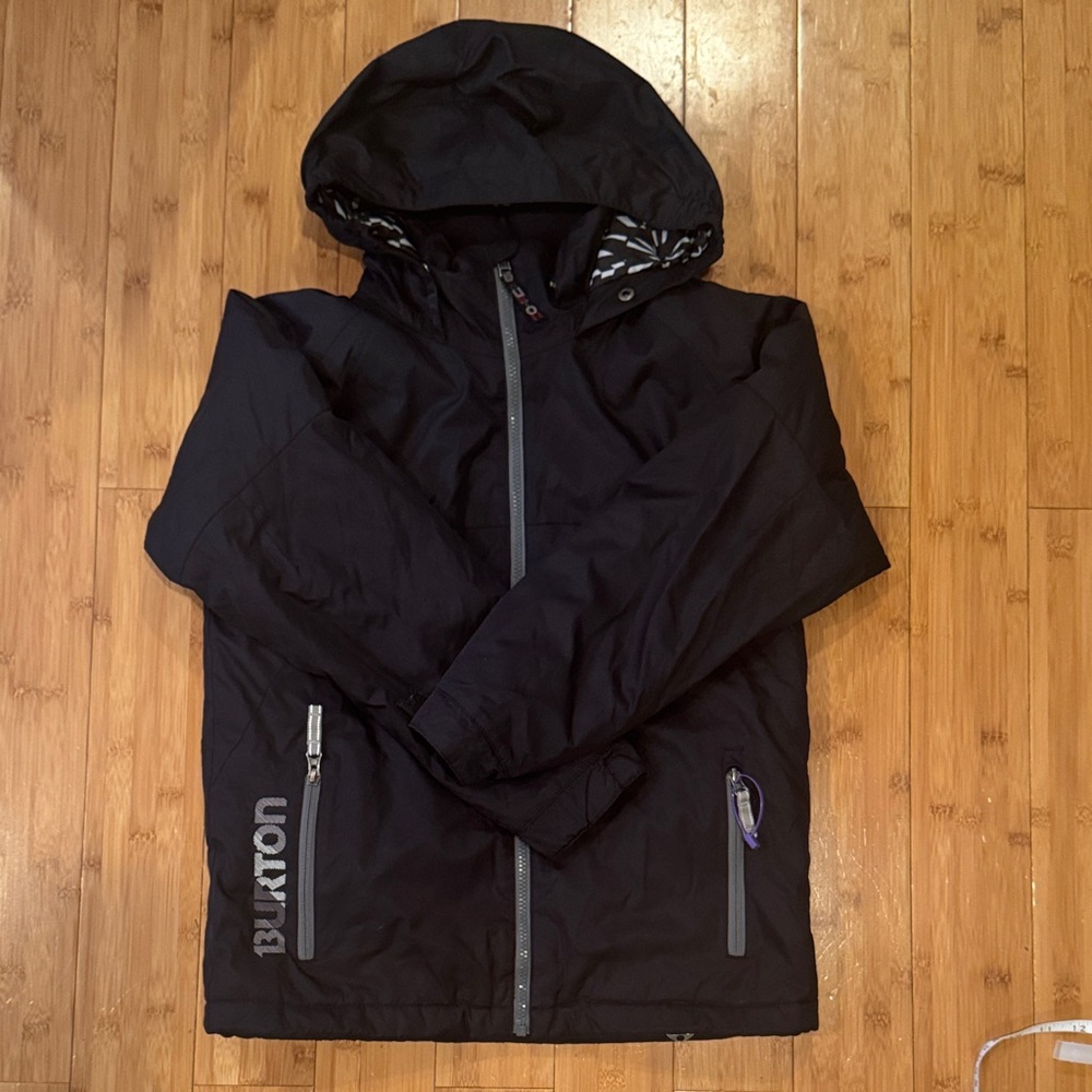 Burton kids boys  Black Snowboard Jacket medium U.S. 10/12